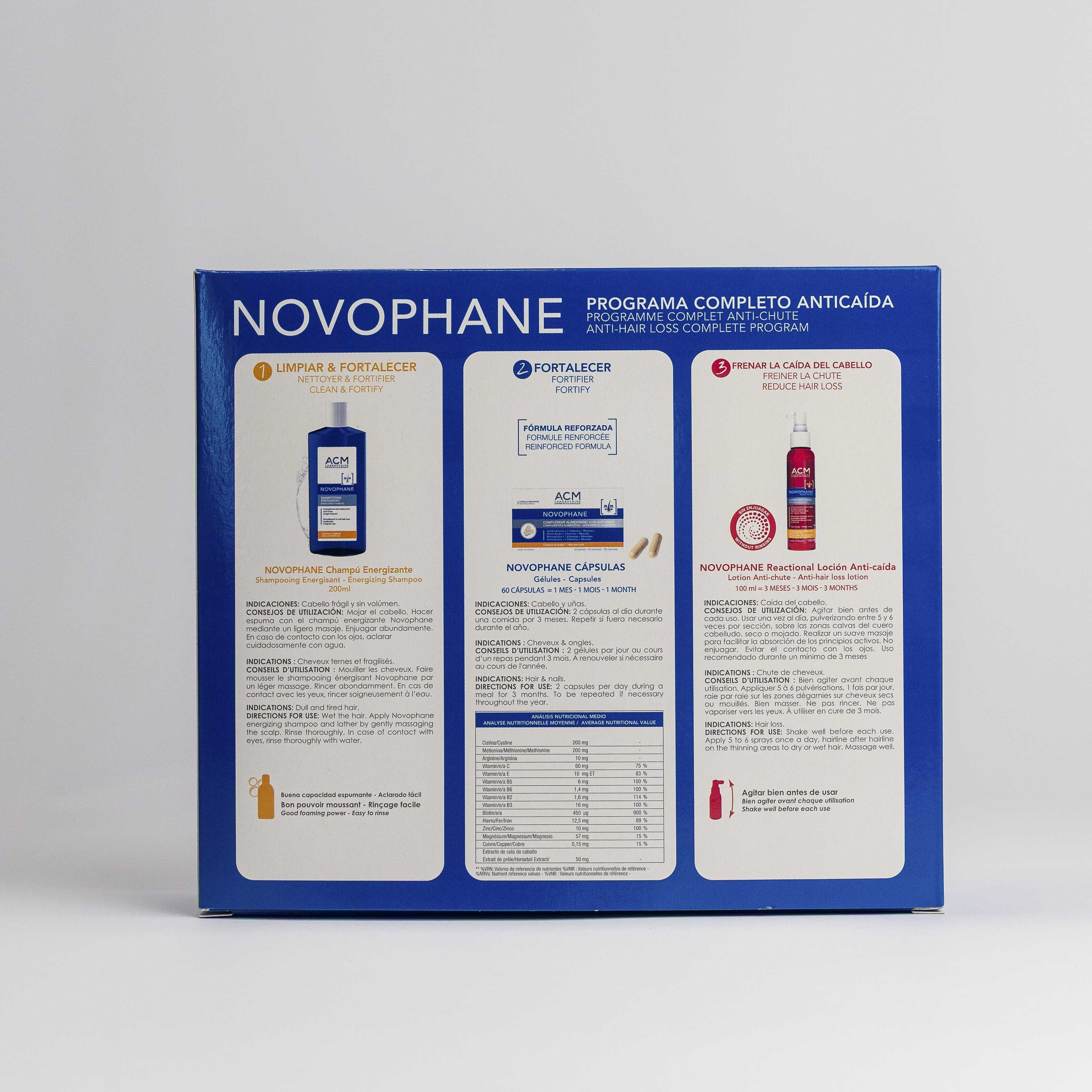 NOVOPHANE PACK ANTICAÍDA REACCIONAL